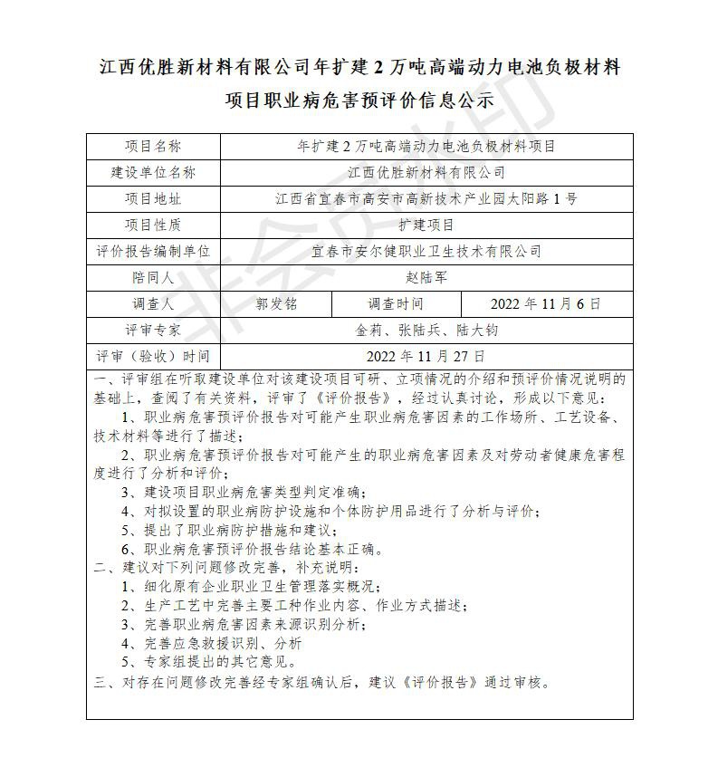 江西優(yōu)勝新材料有限公司年擴(kuò)建2萬噸高端動(dòng)力電池負(fù)極材料建設(shè)項(xiàng)目職業(yè)病危害預(yù)評(píng)價(jià)信息公示_01.jpg