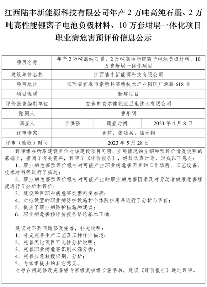 江西陸豐新能源科技有限公司-年產2萬噸高純石墨、2萬噸高性能鋰離子電池負極材料、10萬套坩堝一體化項目-  職業(yè)病危害預評價信息公示.jpg